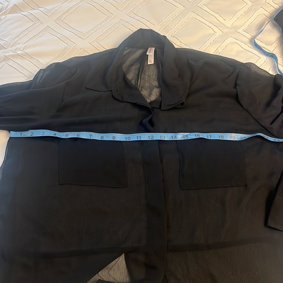 NWT Xhilaration womens sheer blouse size XXL - Picture 8 of 12